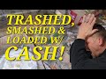 House is TRASHED, SMASHED but Full of CASH! ~ Home abandoned with 70 YEARS of Accumulation! Must See