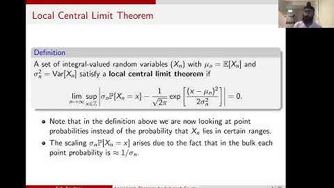 Mehtaab Sawhney: Local limit theorems for subgraph counts