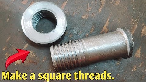 How to make square thread bolt on metal lathe machine.@Jugadsansar 🔥🔥🔥