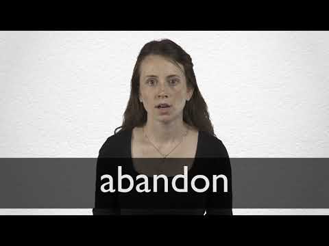 How to pronounce ABANDON in British English