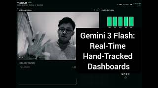 Gemini 3 Flash Demo: Bento-Style Dashboard With Live Hand Tracking