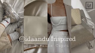 @idaandu Inspired Lightroom Preset – Neutral Moody Instagram Feed Editing (Mobile) screenshot 2