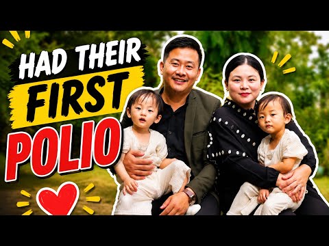 First Polio Drops for Our Little Twins 🥰