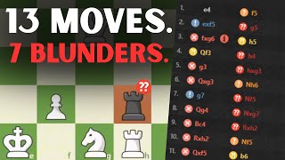 The WORST game of chess EVER PLAYED.