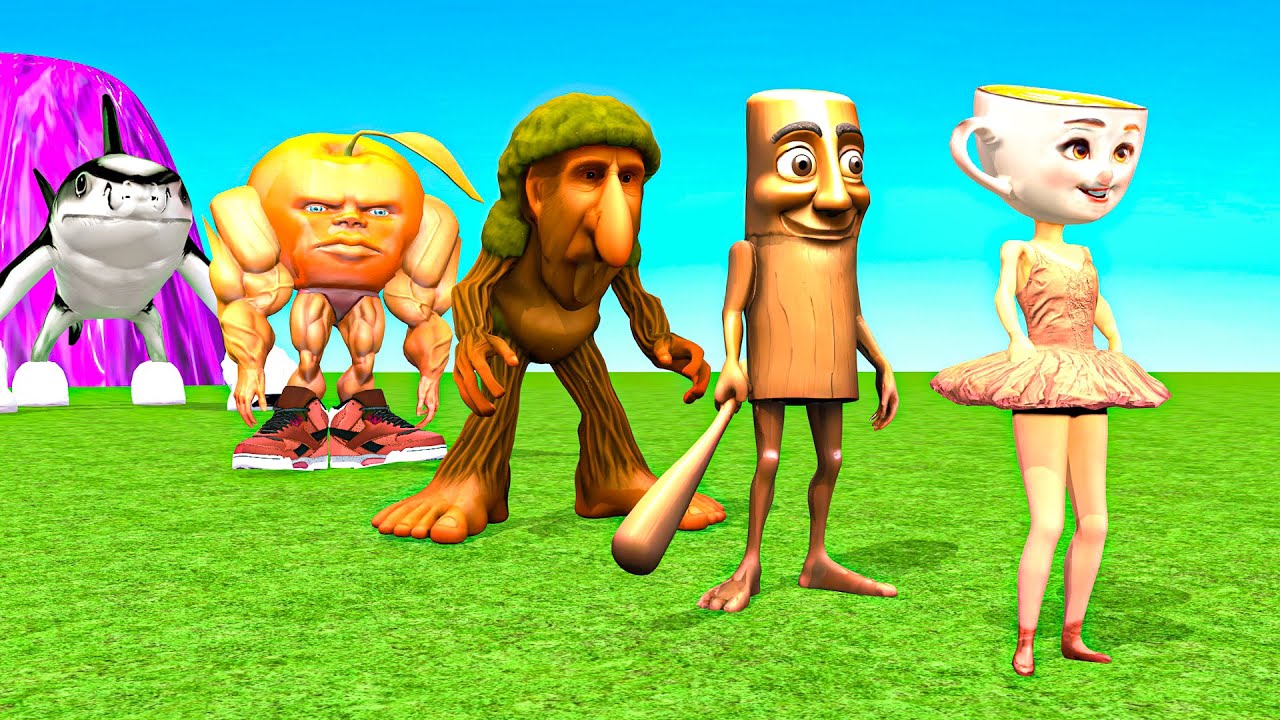 Funny Long Slide Game With Cow Elephant Gorilla Hippopotamus Tiger 3d Animal Game Funny 3d Animals