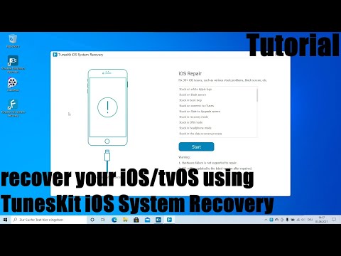 How to recover your iOS/tvOS to normal with all iOS system issues using TunesKit iOS System Recovery