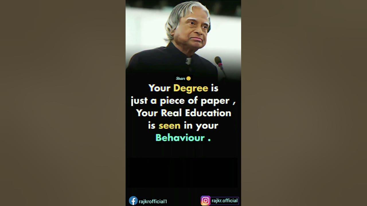 Your Degree Is Just A Piece Of Paper Your Real Education Is Seen In your-degree-is-just-a-piece-of-paper-your-real-education-is-seen-in