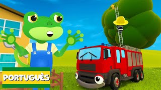 Fiona, o Caminhão de Bombeiros | Garagem de Gecko | Carros infantis | Vídeos educativos