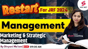 UGC NET 2024 Management Preparation | Imp Questions Marketing & Strategic Management | Divyani Ma