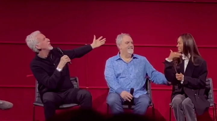 AVATAR: The Way of the Water film panel with director James Cameron and actress Zoe Saldaña