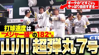 【アレが“メジャー級”】山川穂高『超確信7号は逆転2ラン!! 打球速度は驚異の182㌔！』