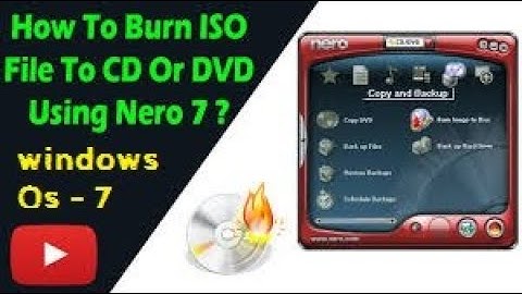 How to Burn windows 7 OS File to CD Or DVD Using  Nero 7 in Telugu ( 100% Works )