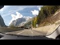 Autostrada A5 to Mont Blanc Tunnel facilities, Aosta Valley, Italy (Italia) – onboard camera