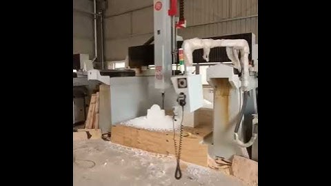 CNC EPS foam/thermocol/wood/resin pattern mold milling machine #cncmachine #woodpatternmilling