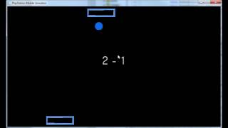 Pong Created with PlayStation Mobile SDK
