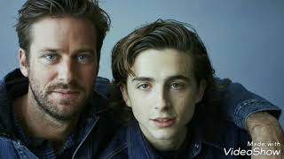 Timothee Chalamet and Armie Hammer music by Whitney Houston I Believe In You And Me