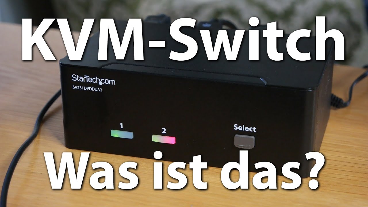 Zwei PCs mit einer Tastatur, Maus & Bildschirm dank KVM-Switches - Mit 4k @  60 Hz und 1080p @ 144 Hz - YouTube