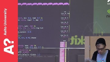 Tommi Toivonen: live-coded music with Sonic Pi