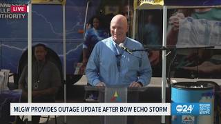 MLGW leadership shares Monday afternoon update on damage and recovery efforts from weekend storm