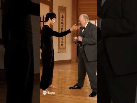 بروس لي يعلم جون كينيدي لونستون تشرشل