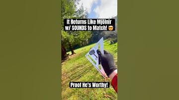 It Comes Back Like Thor’s Hammer.. WITH Sound 🔊⚡️#shorts #thor #satisfying #sounds #avengers #asmr