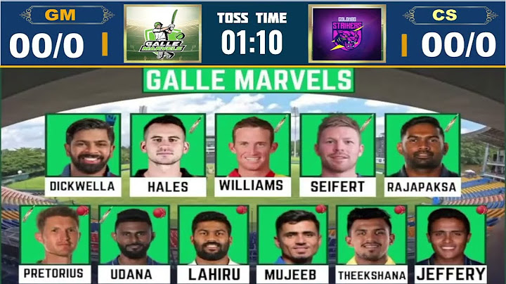 Colombo Strikers vs Galle Marvels, 5th Match | GM vs CS 5th T20 Live Score & Commentary LPL 2024