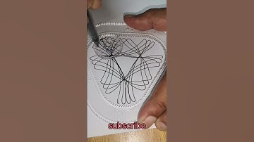how to make triangle shape design #spirograph #shorts #art #satisfying #drawing