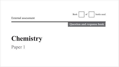 QCAA: 2020 Chemistry External exam paper 1 short response question 27 explained