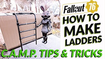 How To: Ladders | You can make ladders in your C.A.M.P. Fallout 76