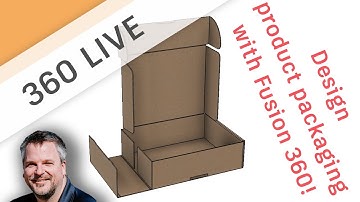 360 LIVE: 3D Creating a cardboard box using Fusion 360