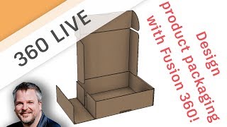 360 LIVE: 3D Creating a cardboard box using Fusion 360's Sheet Metal