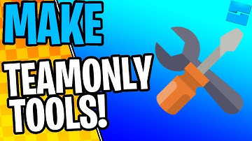 HOW TO MAKE TEAM-ONLY TOOLS!!! Roblox Studio