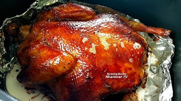 GÀ NƯỚNG TIÊU ĐEN da giòn thịt ngọt thơm cách làm bằng nồi chiên không dầu cực hấp dẫn |Nhamtran FV