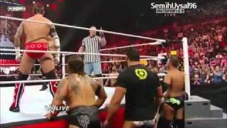 CM Punk vs Wade Barret Special Guest Referee John Cena Full Match. Raw 1/24/11.