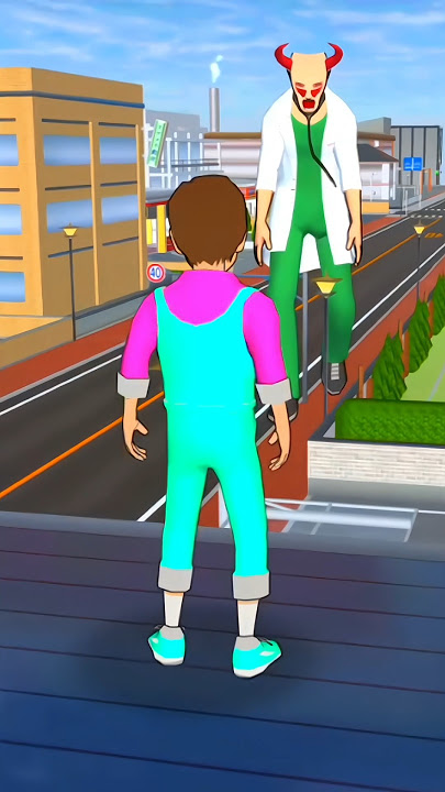 Lihatlah hantu yang tinggi itu 😨#shorts #sakuraschoolsimulator #shortvideo #sakura