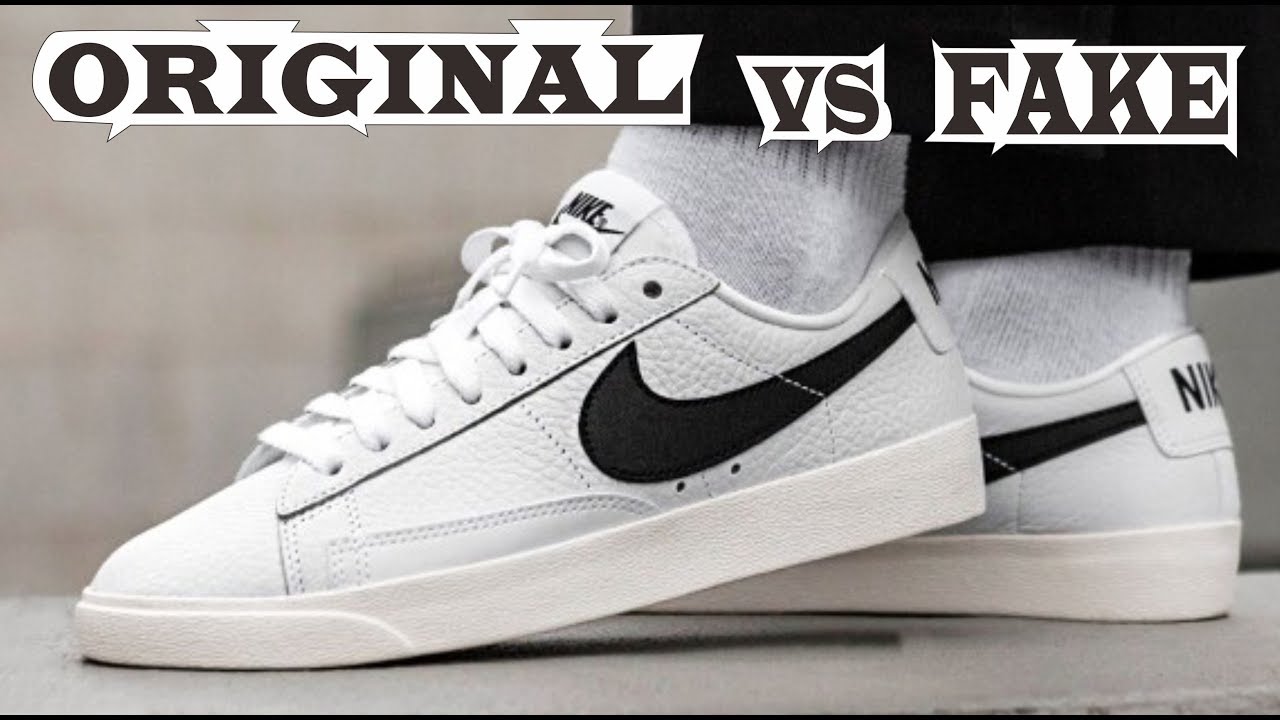 Nike Blazer Low PRM Original & Fake - YouTube