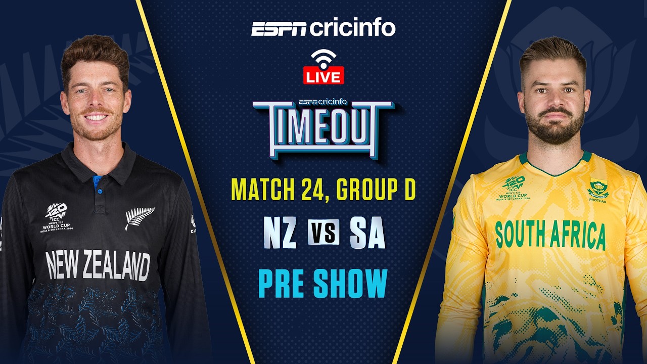 New Zealand vs South Africa Pre-Match Show LIVE | T20 World Cup 2026 ...