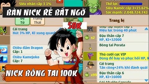 Bán Nick Nro Chơi Hè Giá Rẻ Bất Ngờ | Xả Nick Nro Giá Rẻ Mùa Hè Sv2 Sv8 | Ngọc Rồng | H5D TV