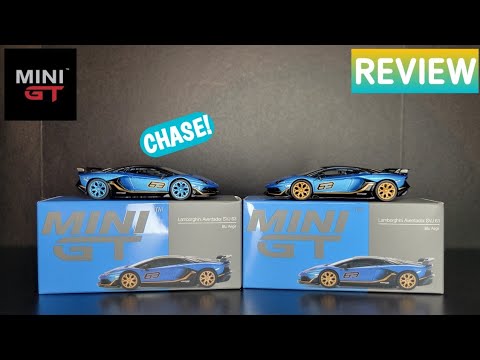 Mini GT - Lamborghini SVJ 63 - Blu Aegir Chase & Regular REVIEW