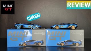 Mini GT - Lamborghini SVJ 63 - Blu Aegir Chase & Regular REVIEW