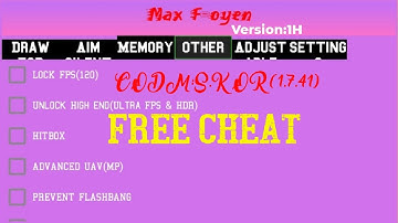FREE CODM:S.KOREA || MOD MENU 1.7.41 CHEAT MX v1H (OUTDATED)
