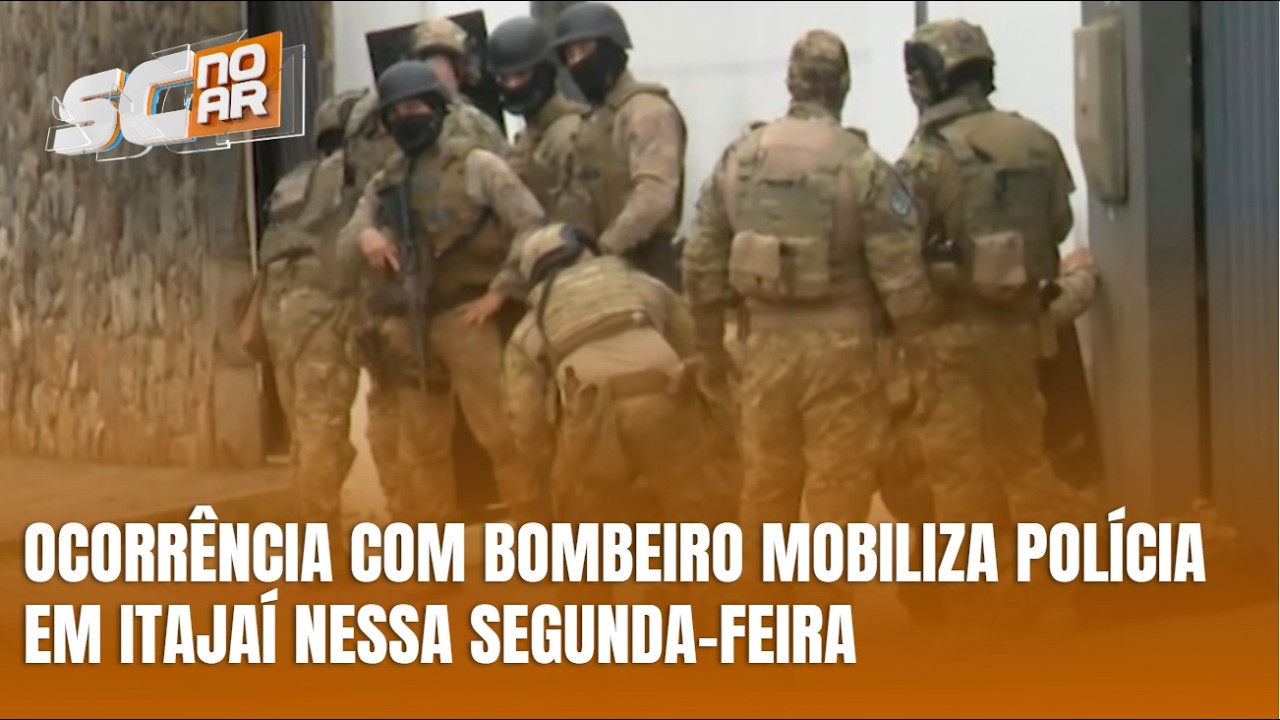 Polícia é mobilizada após ocorrência envolvendo bombeiro em Itajaí