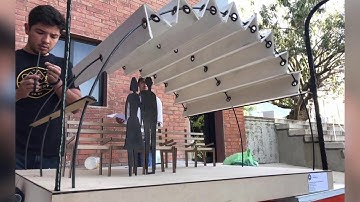 Architectural Model of a Bus Stop with Automatic Sunshade V2 - The Model