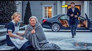 Billionaire Is Shocked To See His Mother Leaning On A Homeless Teen, He Rushes Over And...