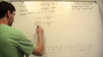 Distance and time problem (SAT)(CGFNS Math)