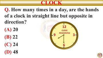 CLOCK REASONING #aptitude #rclockreasoning #clockaptitude #exampreparation #reasoningquestions