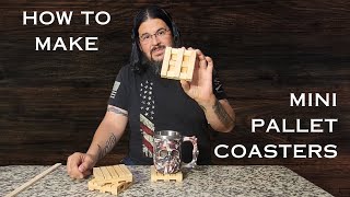 How to make mini pallet coasters - Easy DIY Scrap Wood Project That Sells!