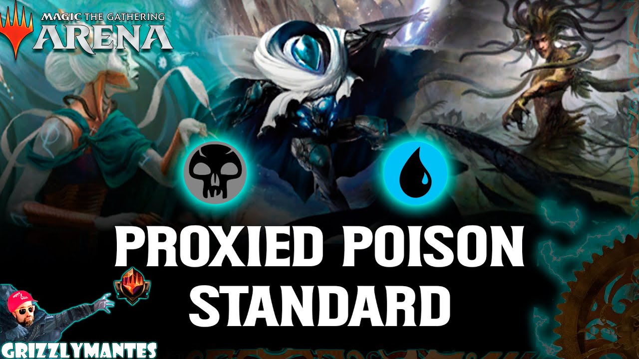 🔵⚫PROXIED🛢💀POISON⚫🔵 Caverns of Ixalan [MTG Arena] Bo1 Blue Black
