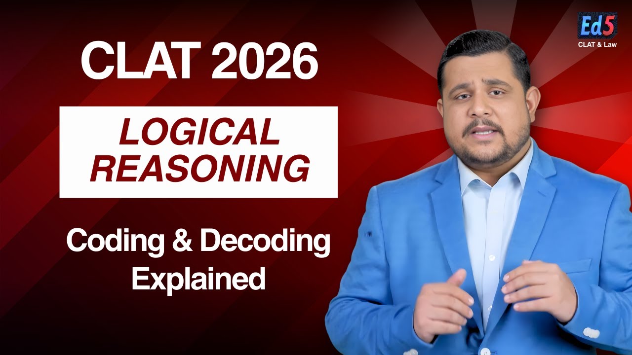 CLAT 2026 - Logical Reasoning | Coding and Decoding | | IBPS | SBI ...