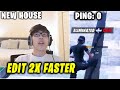 Asianjeff shows his new room  fastest editing on 0 ping in fortnite after moving to texas